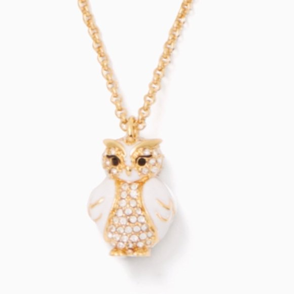 Kate Spade Star Bright Owl Mini Pendant Necklace - Picture 1 of 7